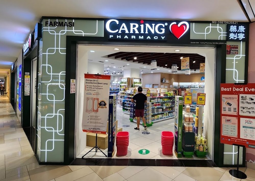 caring pharmacy taman pelangi johor bahru